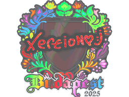 Sticker | xertioN (Holo) | Budapest 2025