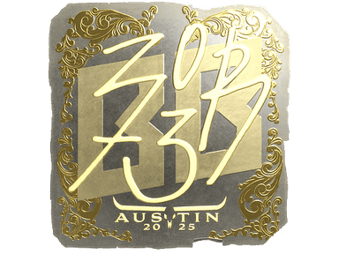 Sticker | zorte (Gold) | Austin 2025