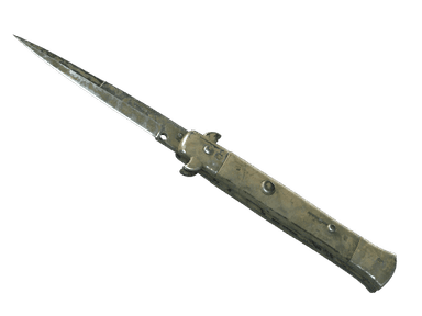 ★ Stiletto Knife | Safari Mesh (Battle-Scarred)